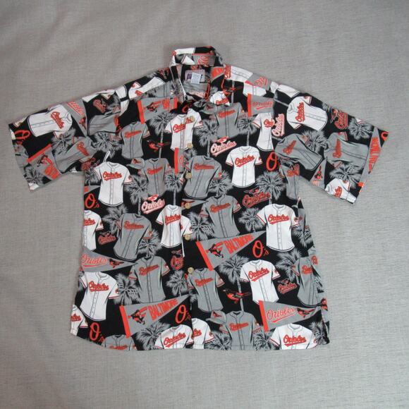 Reyn Spooner Baltimore Orioles Shirt Mens XL Legacy Hawaiian Button MLB Aloha